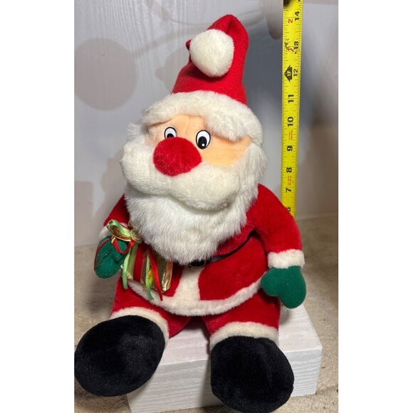 Santa Claus Plush Stuffed Toy With Red Suit & White Beard 14" - Picture 6 of 7